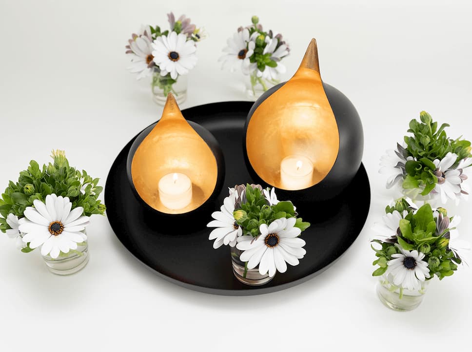 Sommerliche Windlicht Deko mit G�nsebl�mchen