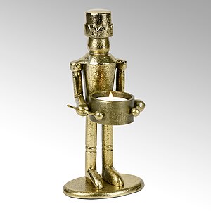 Lambert Teelichthalter Taiko gold klein