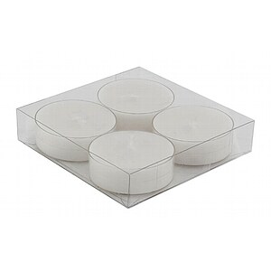 Teelicht Jumbo Okon 4stk/ Box wei�